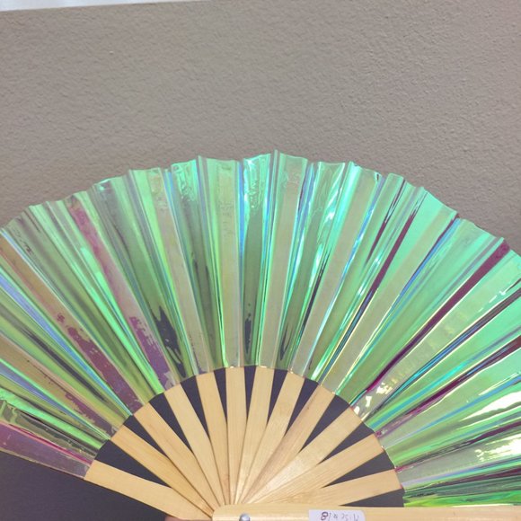 PRE-LOVED LASR - Liquid Shockwave Iridescent Fluid Rave Fan- MISC018 - Picture 7 of 7